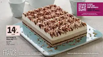 E.Leclerc Entremets praliné offre