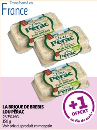 Auchan La brique de brebis lou pérac offre