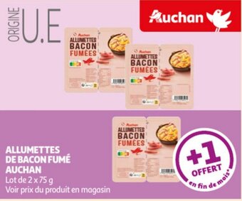Auchan Allumettes de bacon fumé auchan offre