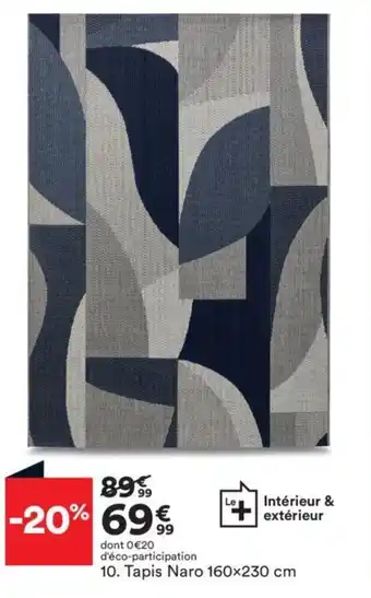 BUT Tapis naro 160x230 cm offre