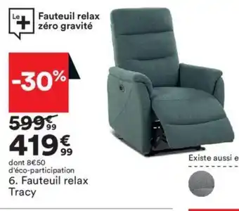 BUT Fauteuil relax Tracy offre