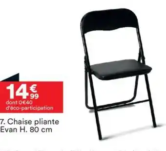 BUT Chaise pliante Evan H. 80 cm offre