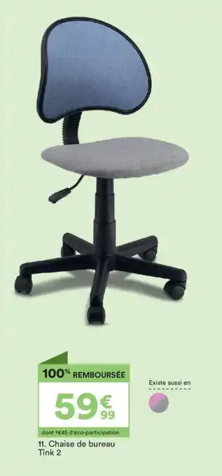 BUT Chaise de bureau Tink 2 offre