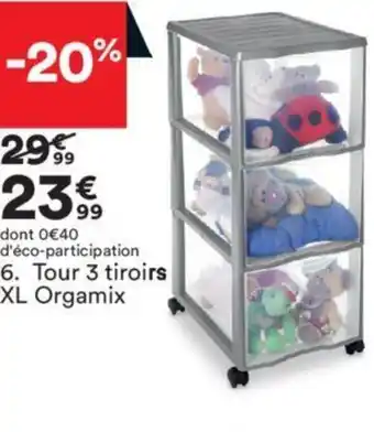 BUT Tour 3 tiroirs XL Orgamix offre