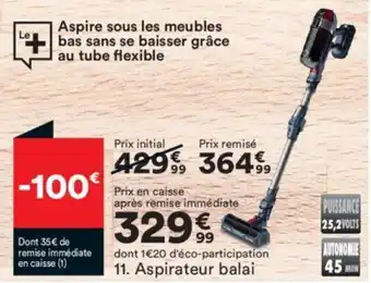 BUT Aspirateur balai offre