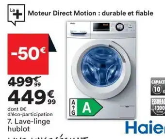 BUT Lave-linge hublot offre