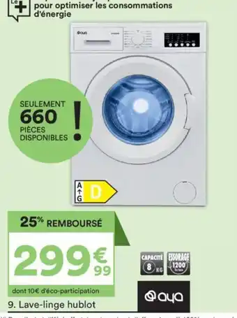 BUT Lave-linge hublot offre