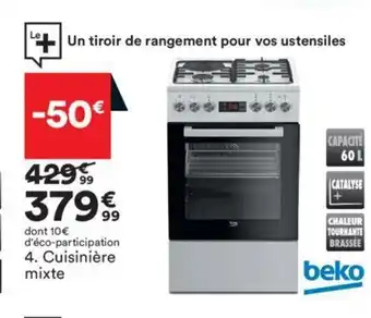 BUT Cuisinière mixte offre