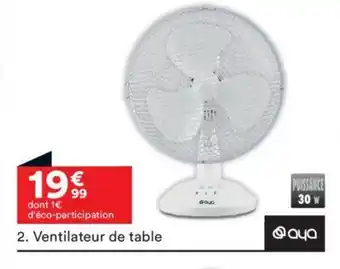 BUT Ventilateur de table offre