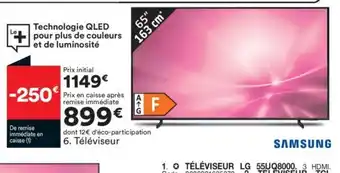 BUT Samsung televiseur offre