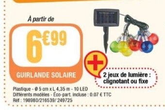 La Foir'Fouille Guirlande solaire offre
