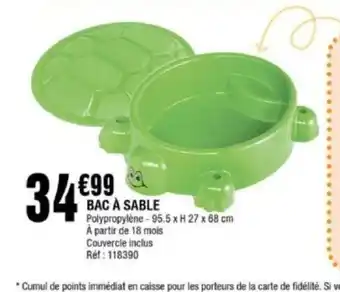 La Foir'Fouille Bac a sable offre