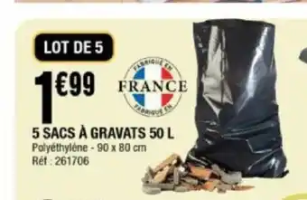 La Foir'Fouille 5 sacs a gravats 50L offre