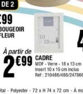 La Foir'Fouille Cadre offre
