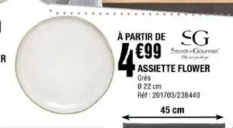La Foir'Fouille Assiette flower offre