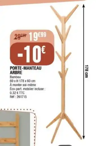 La Foir'Fouille Porte manteau arbre offre