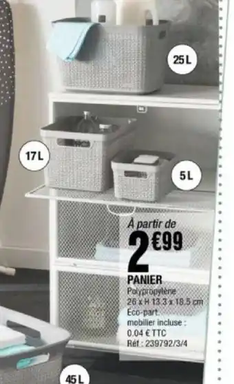 La Foir'Fouille Panier offre