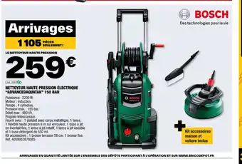 Brico Dépôt Nettoyeur haute pression electrique advancedaquatak 150 bar offre