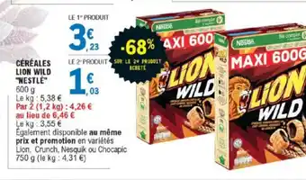 Céréales Lion Wild Nestlé