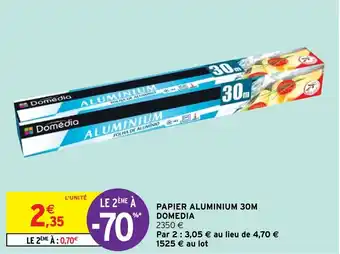 Intermarché Hyper Papier Aluminium 30 M Domedia offre