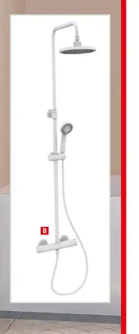 Brico Dépôt Colonne de douche thermostatique roris blanche offre