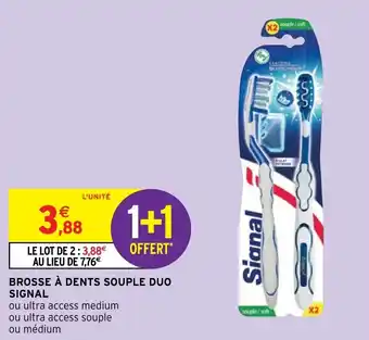 Intermarché Hyper Brosse à Dents Souple Duo Signal offre