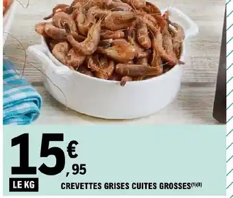 E.Leclerc Crevettes grises cuites grosses offre