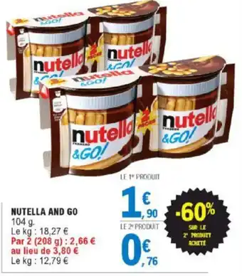 E.Leclerc Nutella And Go offre