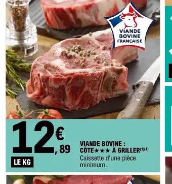 E.Leclerc Viande bovine cote a griller offre