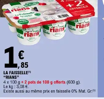 E.Leclerc La faisselle rians offre
