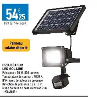 Brico Cash Projecteur Led Solaire offre