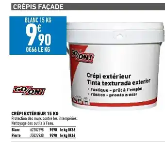 Brico Cash Crépi Extérieur 15kg offre