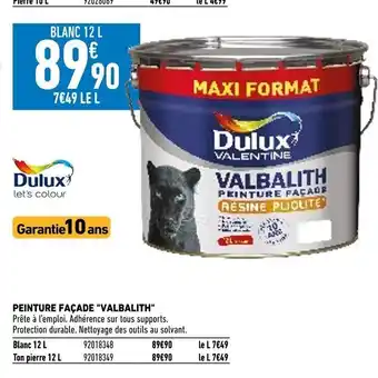 Brico Cash Peinture Facade "Valbalth" offre