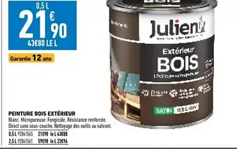 Brico Cash Peinture Bois Extérieur offre