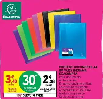 Protège-Documents A4 80 Vues Iderame exacompta