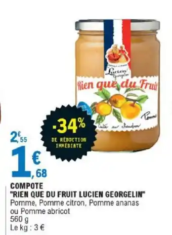 Componte Rien Que du Fruit Lucien georgelin