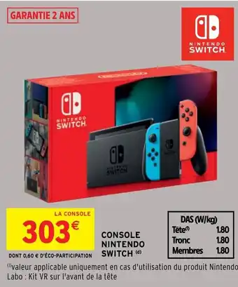 Intermarché Hyper Console Nintendo Switch offre