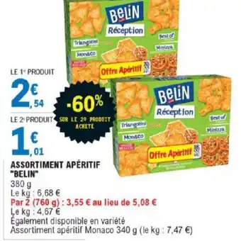 E.Leclerc Assortiment apéritif Belin offre