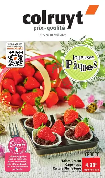 Colruyt Fraises dream carpentras culture pleine terre offre