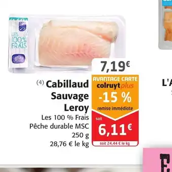 Cabillaud sauvage leroy