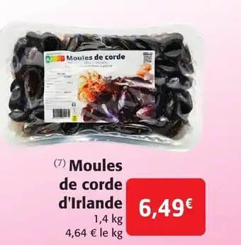 Colruyt Moules de corde d'irlande offre