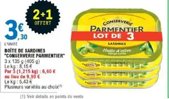 Boîte De Sardines Conserverie parmentier