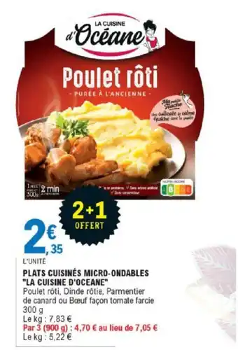 E.Leclerc Plats Cuisines micro-Ondables offre
