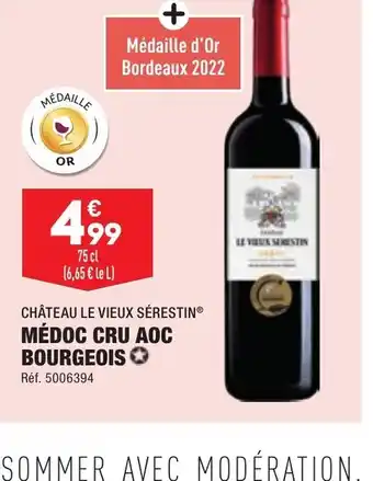 ALDI Medoc cru AOC Bourgeois offre
