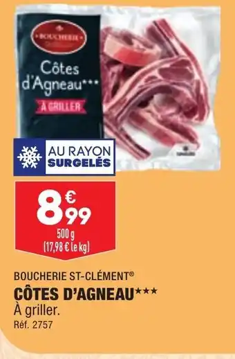ALDI Cotes d'agneau offre