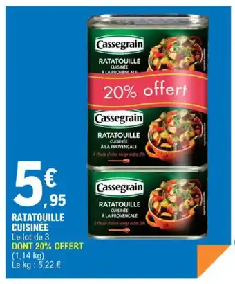 E.Leclerc Ratatouille cuisinée offre
