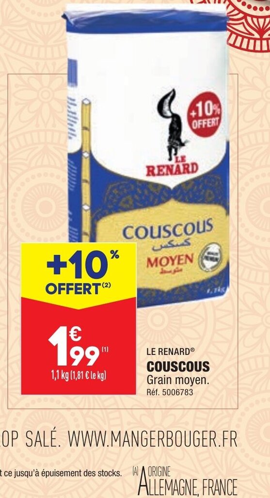 Promo Couscous chez ALDI