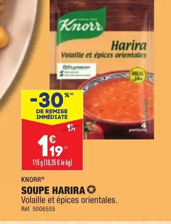 ALDI Knorr soupe harira offre