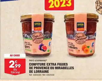 ALDI Confiture extra figues de provence ou mirabelles de lorraine offre