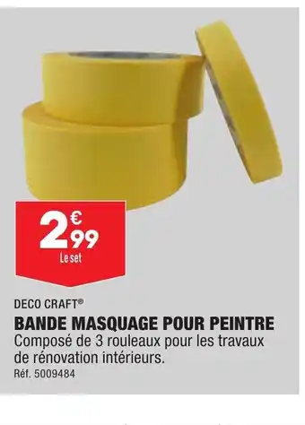 Bande masquage pour peintre